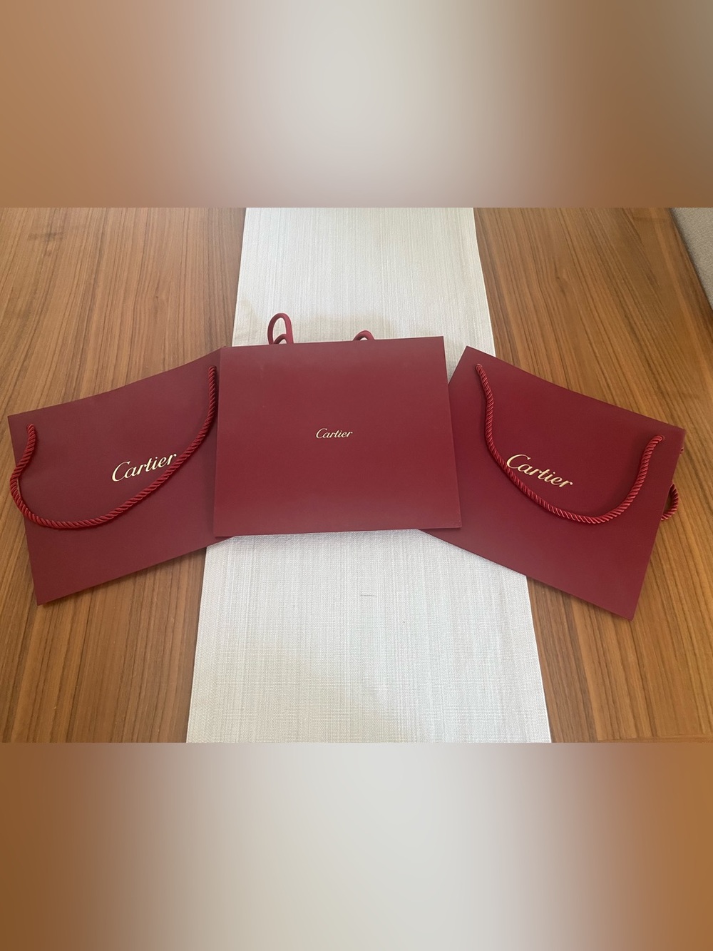 Set of 3 Cartier Gift Bags